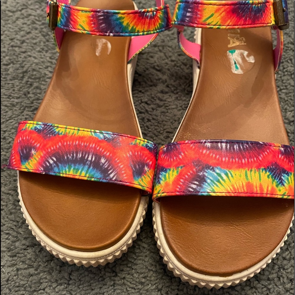 Girls tie dyed sandals